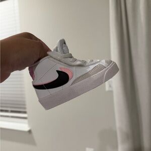 Nike Kids White and Pink Blazers